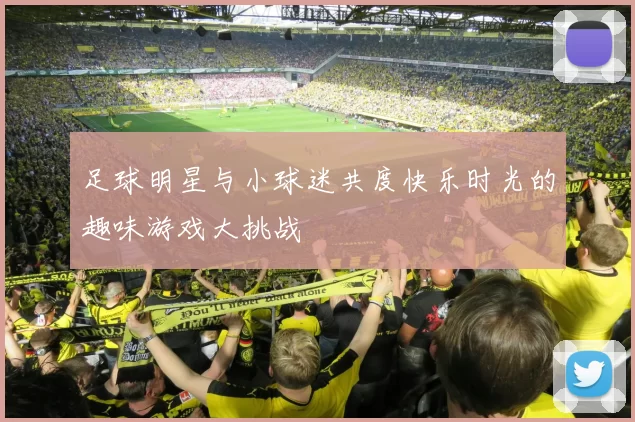 足球明星与小球迷共度快乐时光的趣味游戏大挑战