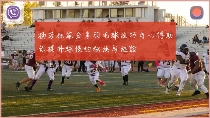 杨芳独家分享羽毛球技巧与心得助你提升球技的秘诀与经验